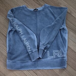 Ralph Lauren Men's Crewneck Sweatshirt in Washed Slate Blue